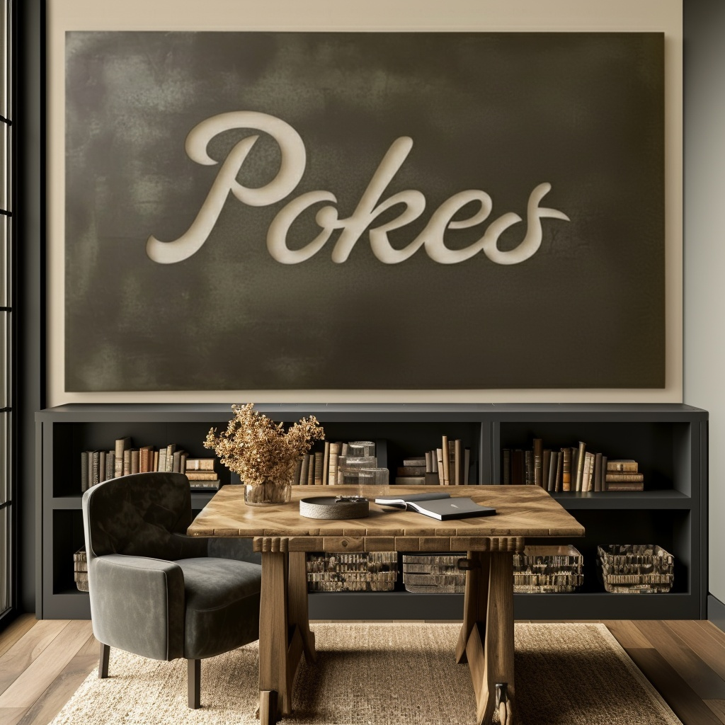 The Pokes - Metal Wall Art - Landscape Slate