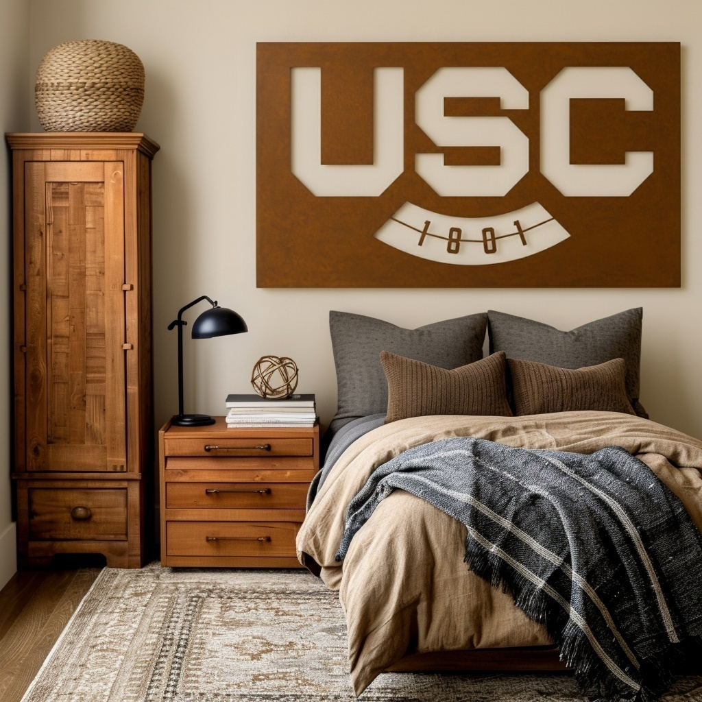 The USC - Metal Wall Art - Landscape Umber