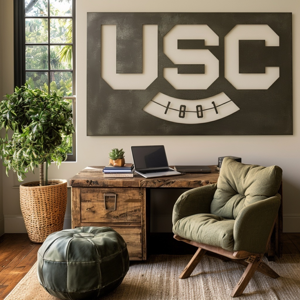 The USC - Metal Wall Art - Landscape Slate