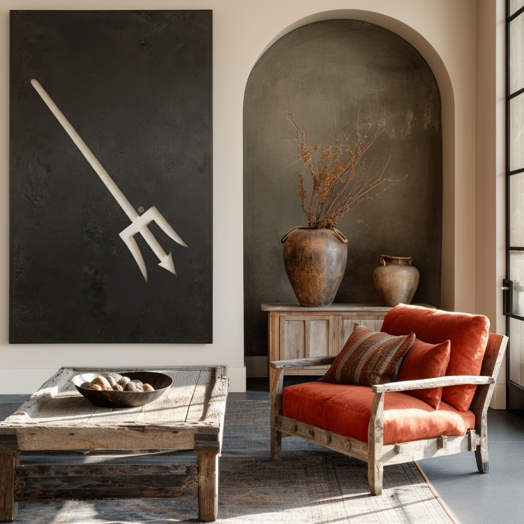 The Piercing Pitchfork - Wall Art - Portrait Forge