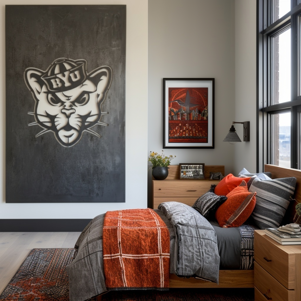 The BYU Cat - Wall Art - Portrait Slate