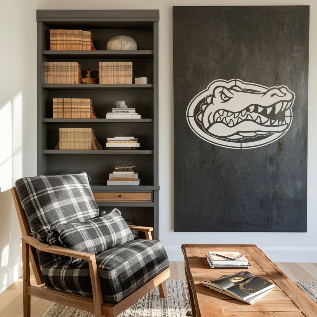 The Oval Gator - Wall Art - Portrait Slate