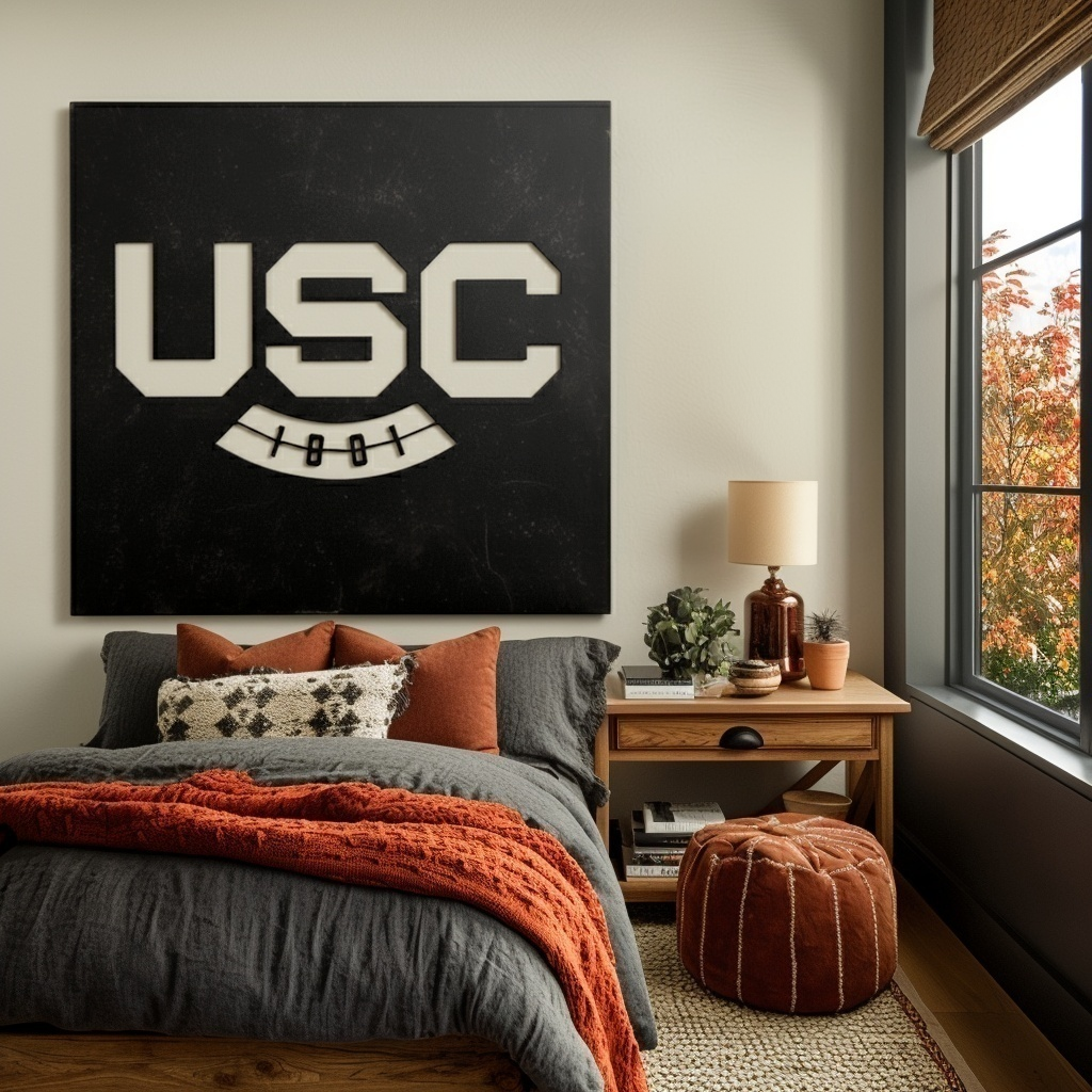 The USC - Metal Wall Art - Square Forge