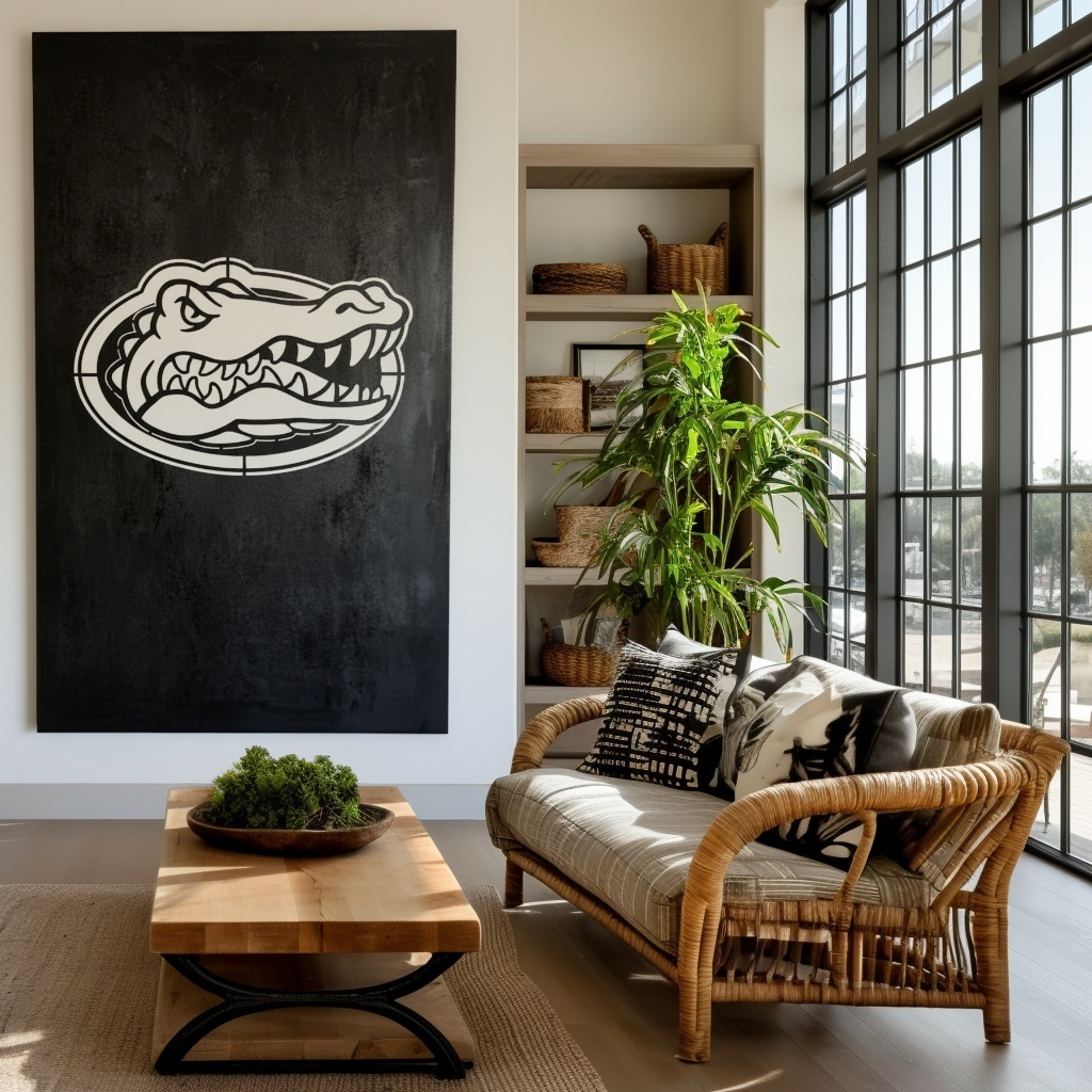 The Oval Gator - Wall Art - Portrait Forge