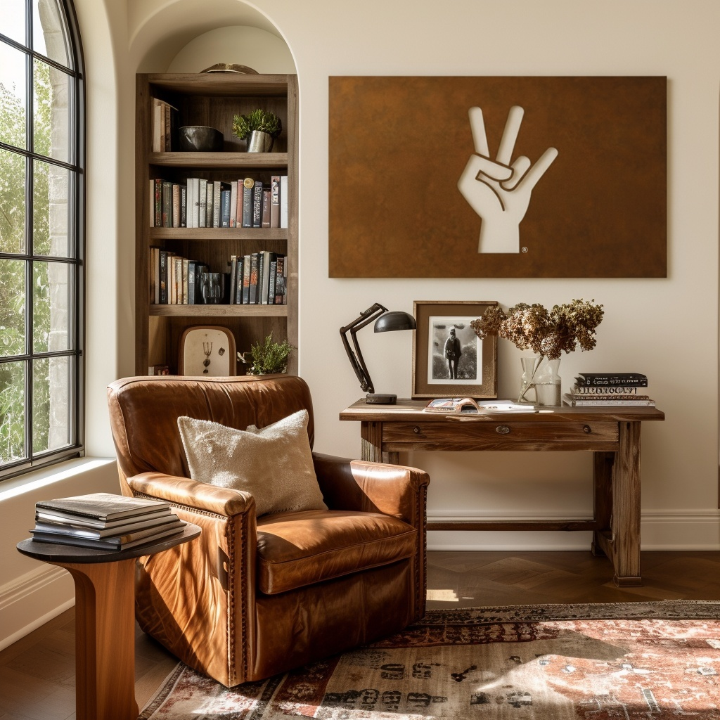 The Hand Fork - Wall Art - Landscape Umber