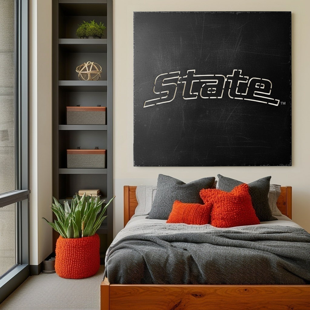 The Michigan State - Metal Wall Art - Square Forge