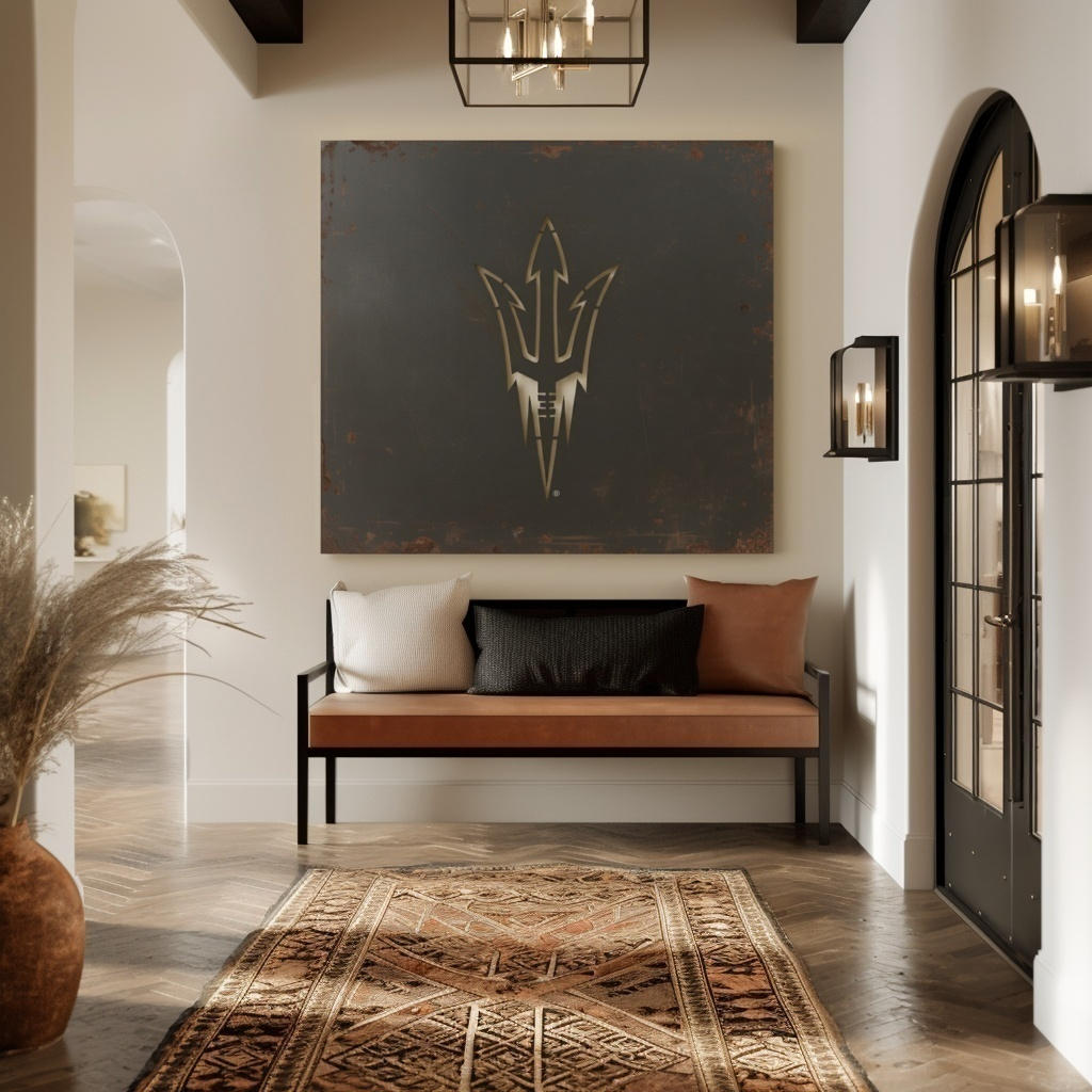 The Pitchfork - Metal Wall Art - Square Slate