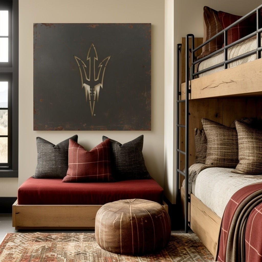 The Pitchfork - Metal Wall Art - Square Slate