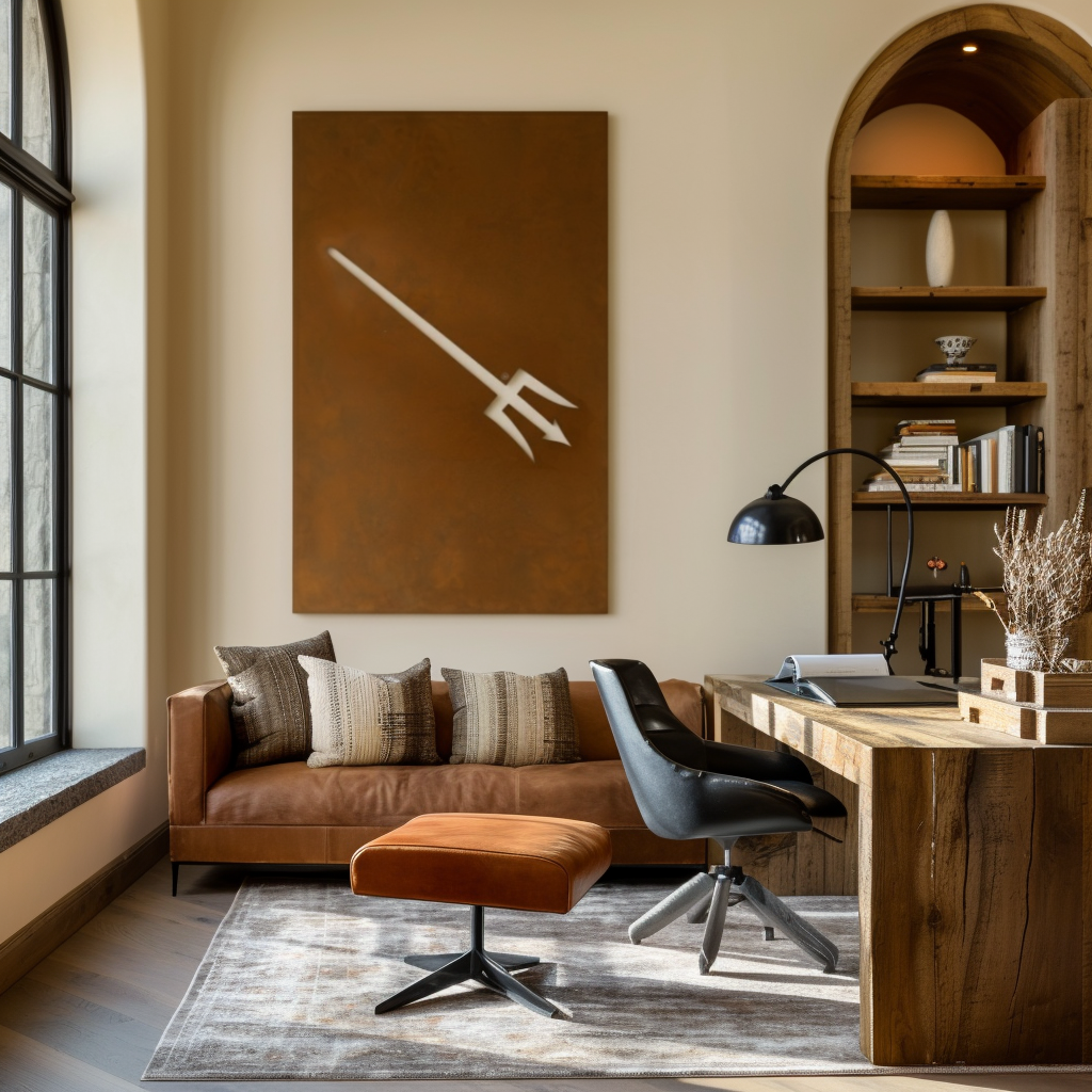 The Piercing Pitchfork - Wall Art - Portrait Umber