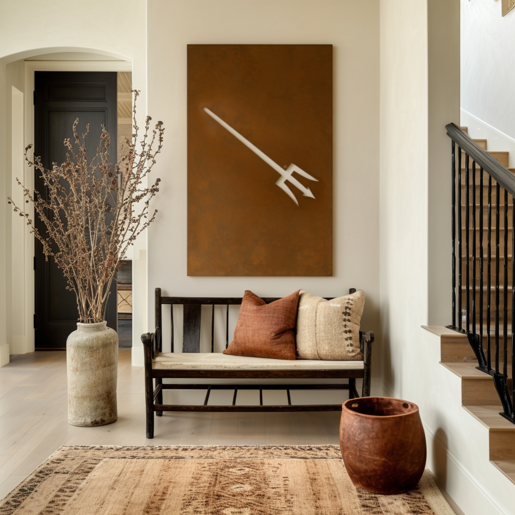 The Piercing Pitchfork - Wall Art - Portrait Umber