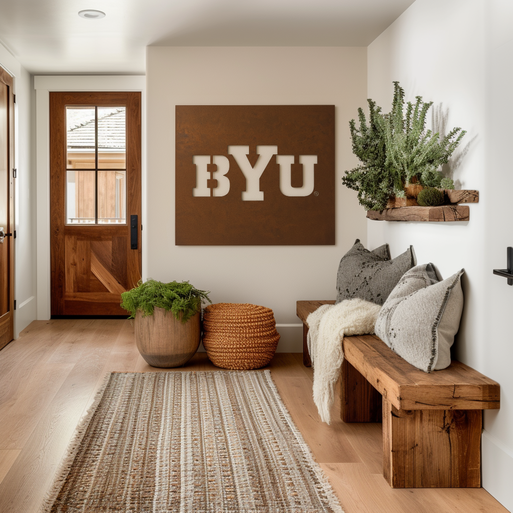 The BYU - Metal Wall Art - Square Umber
