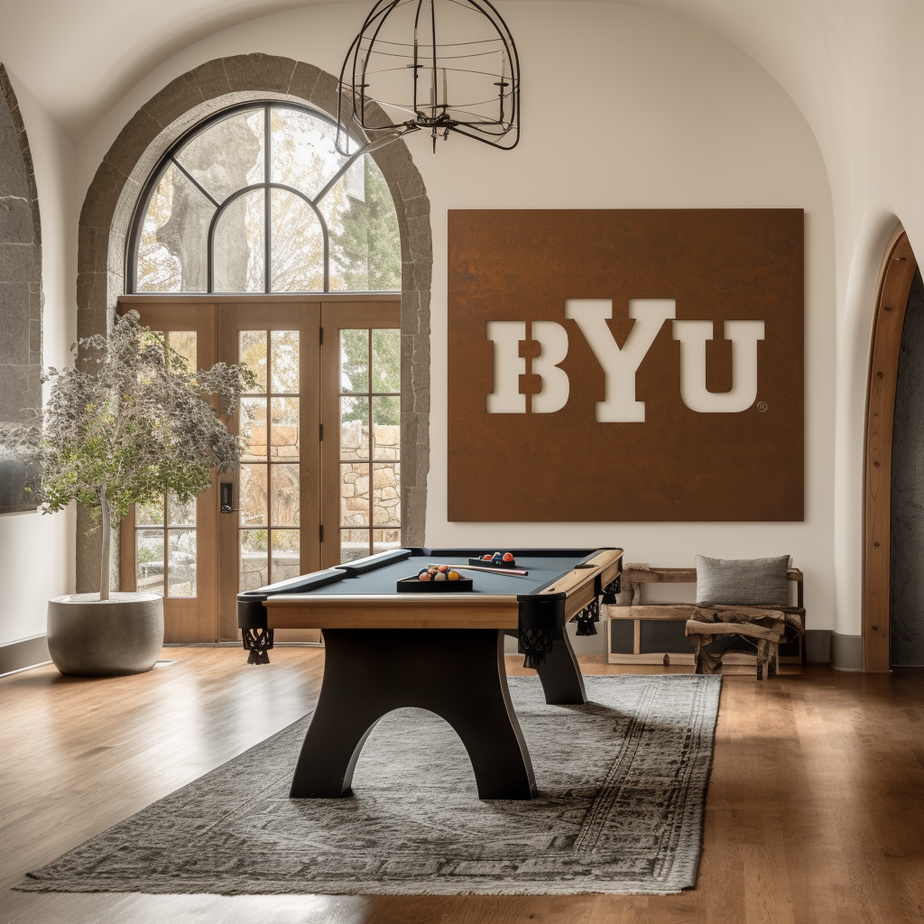 The BYU - Metal Wall Art - Square Umber
