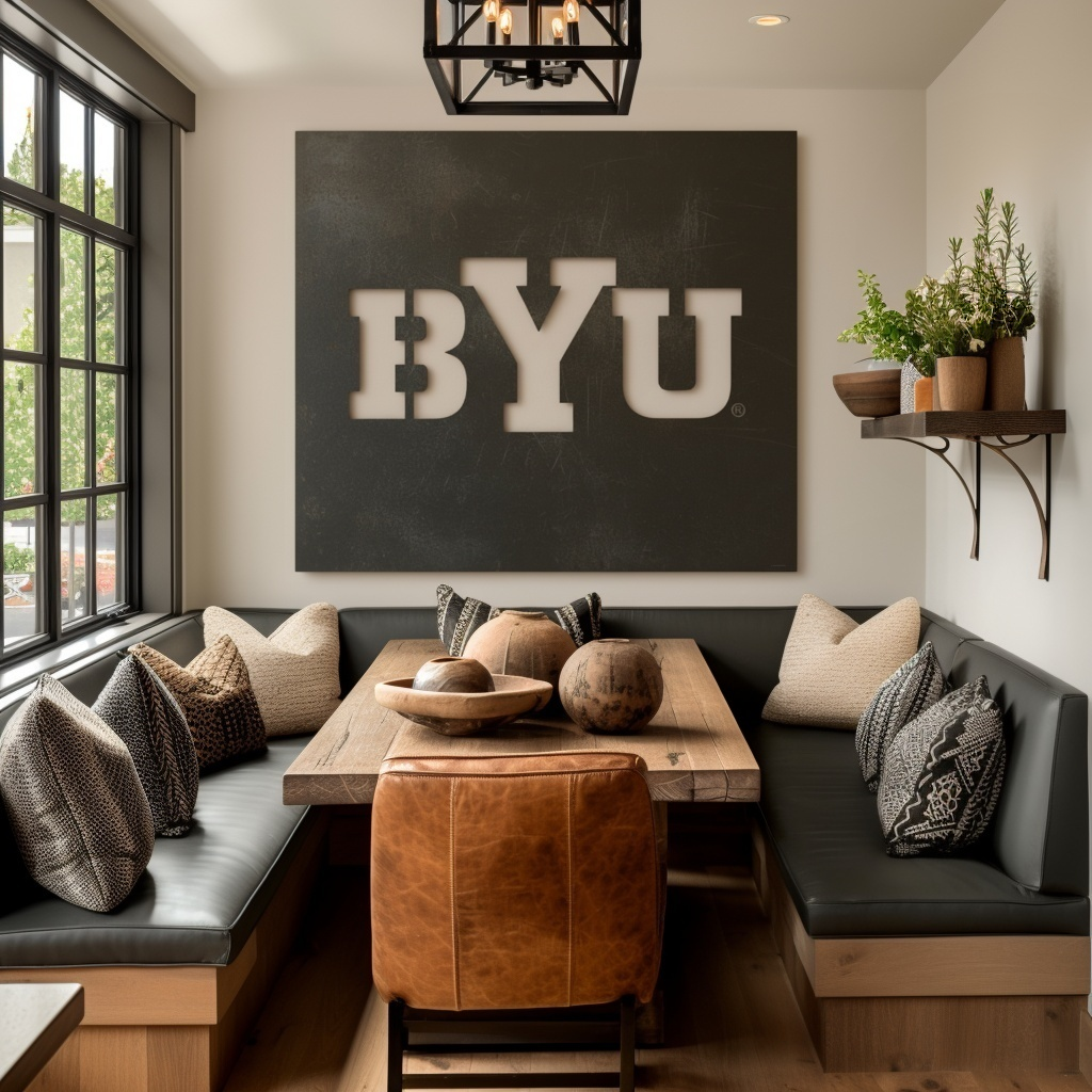 The BYU - Metal Wall Art - Square Slate