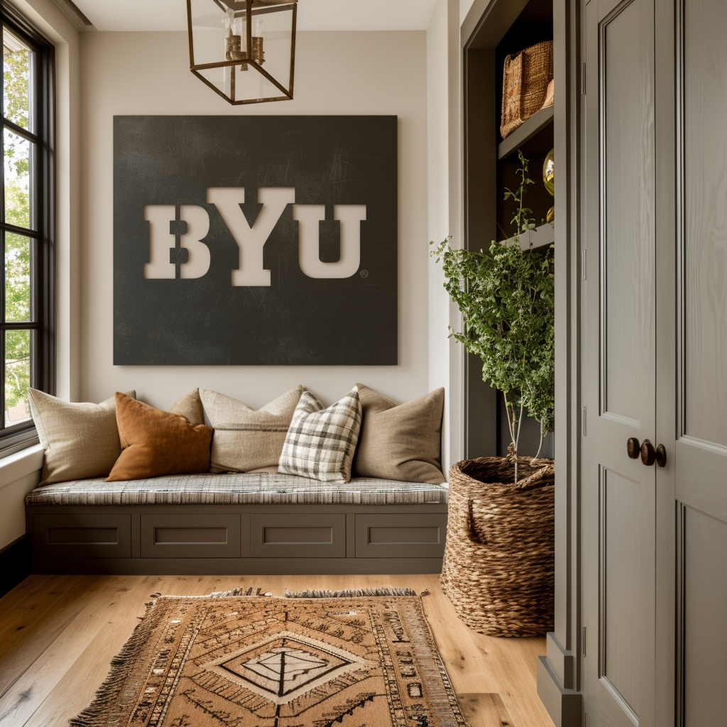 The BYU - Metal Wall Art - Square Slate