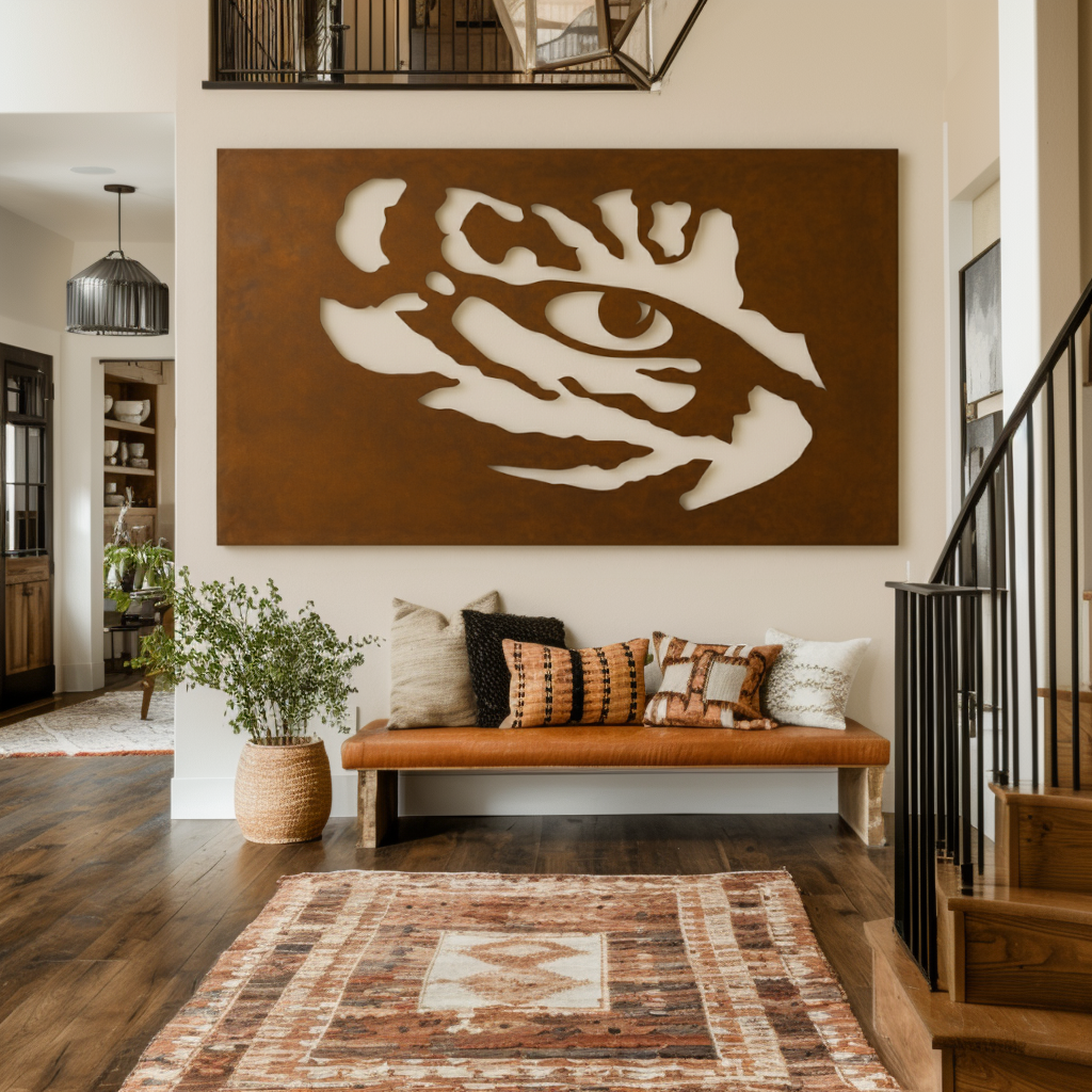 The Tiger Eye - Metal Wall Art - Landscape Umber