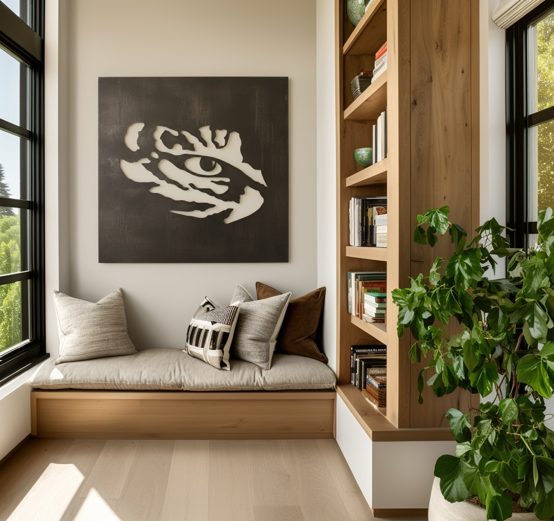 The Tiger Eye - Metal Wall Art - Square Slate