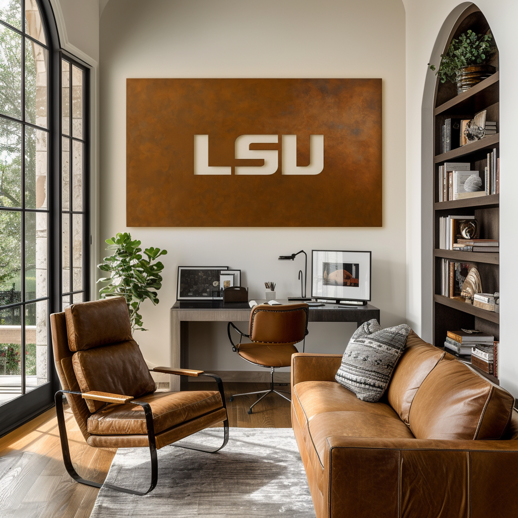 The LSU - Metal Wall Art - Landscape Umber