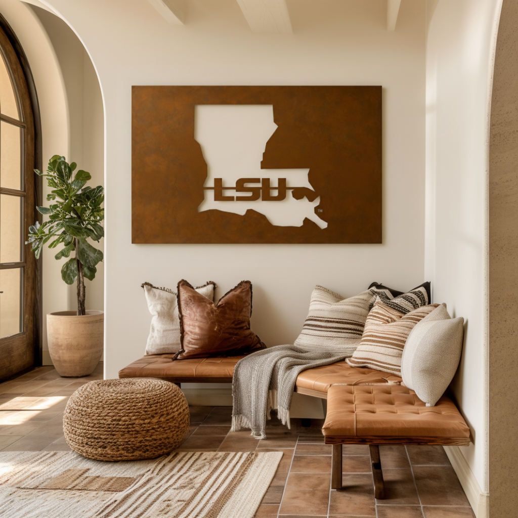 The Louisiana - Metal Wall Art - Landscape Umber