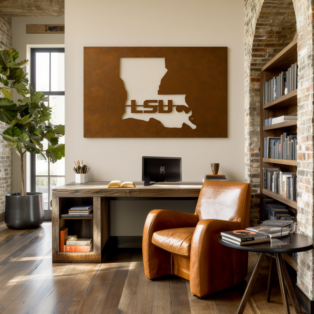 The Louisiana - Metal Wall Art - Landscape Umber