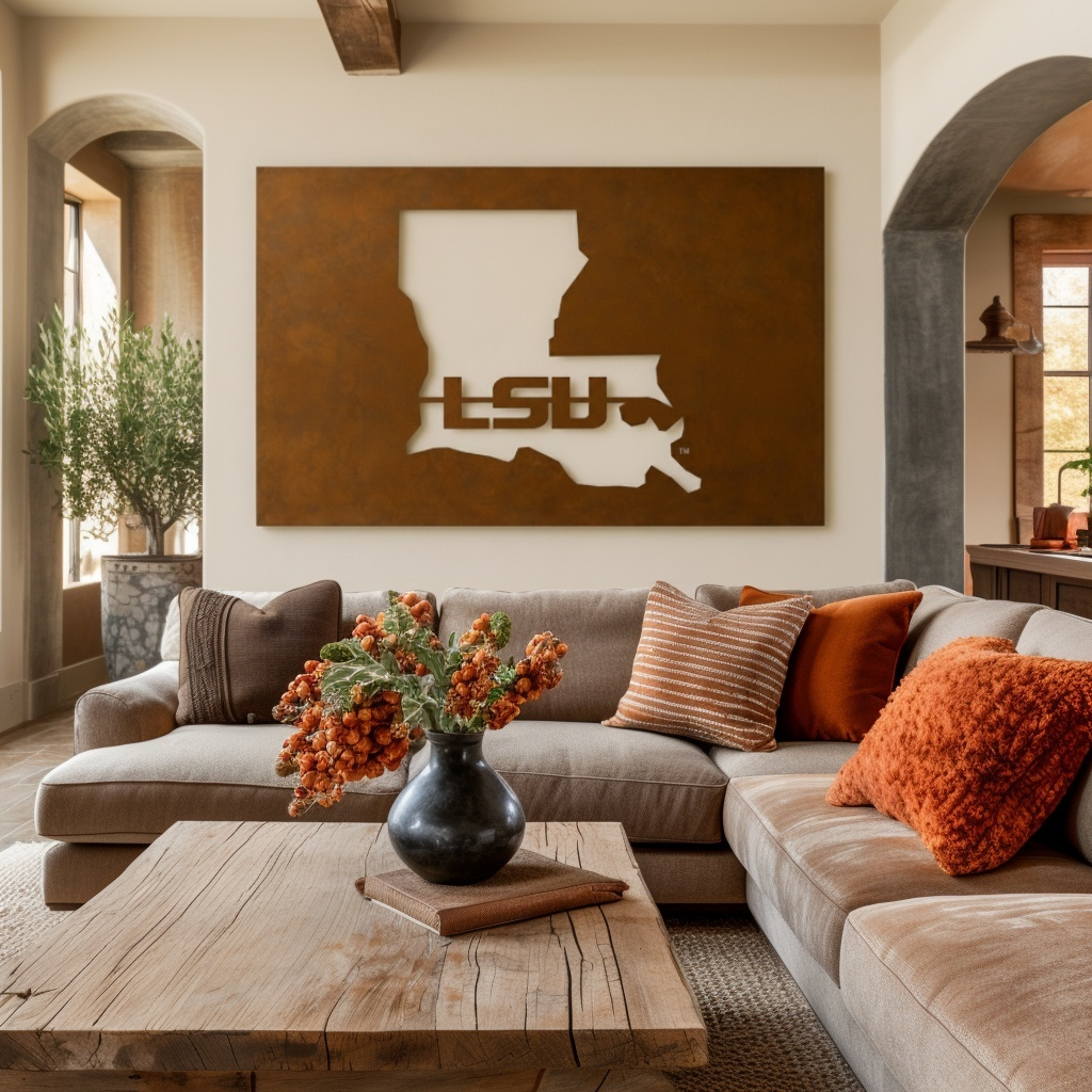 The Louisiana - Metal Wall Art - Landscape Umber
