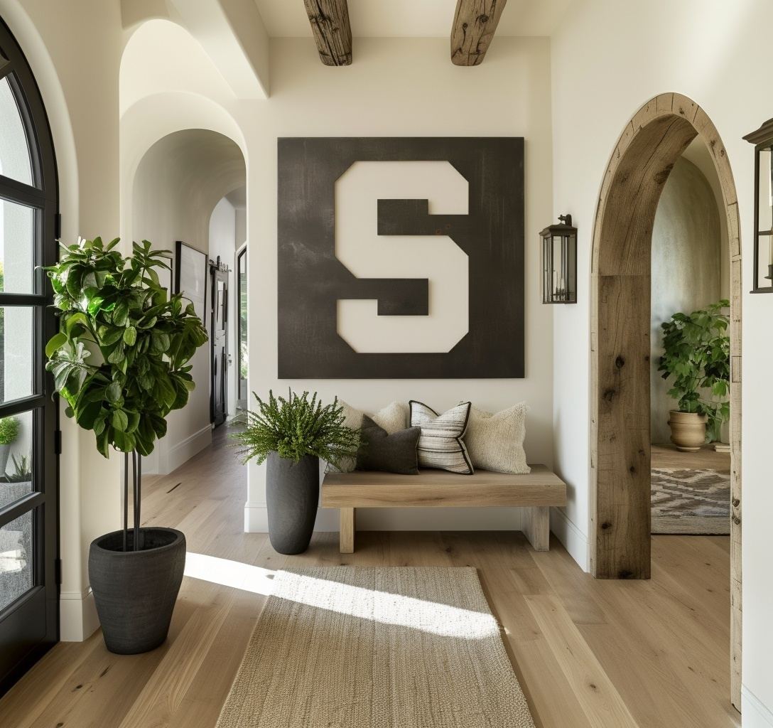The Super S - Metal Wall Art - Square Slate
