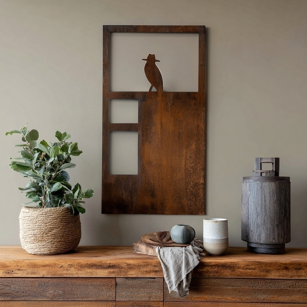 The Watchbird - Metal Wall Art