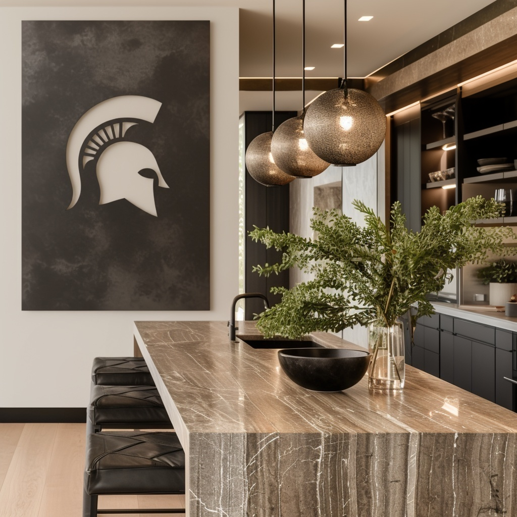 The Spartan - Metal Wall Art - Portrait Slate
