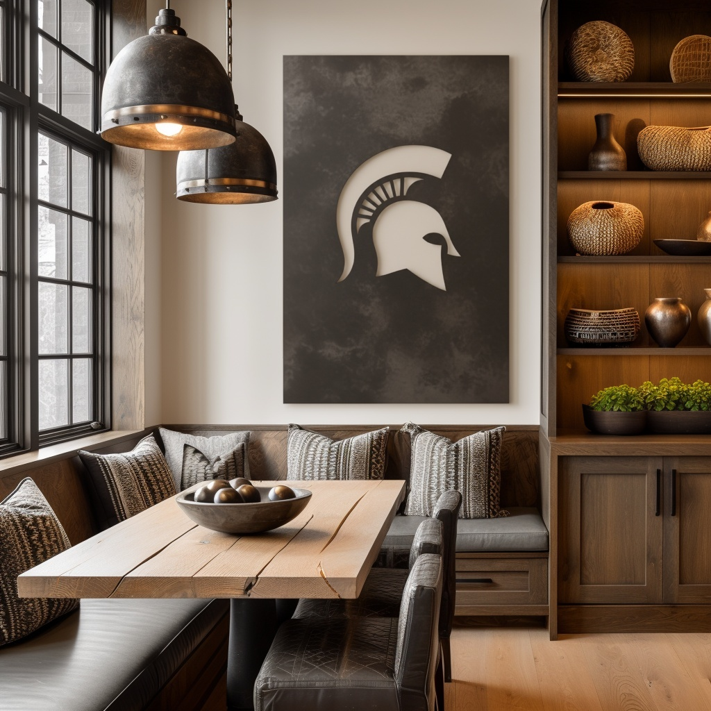 The Spartan - Metal Wall Art - Portrait Slate