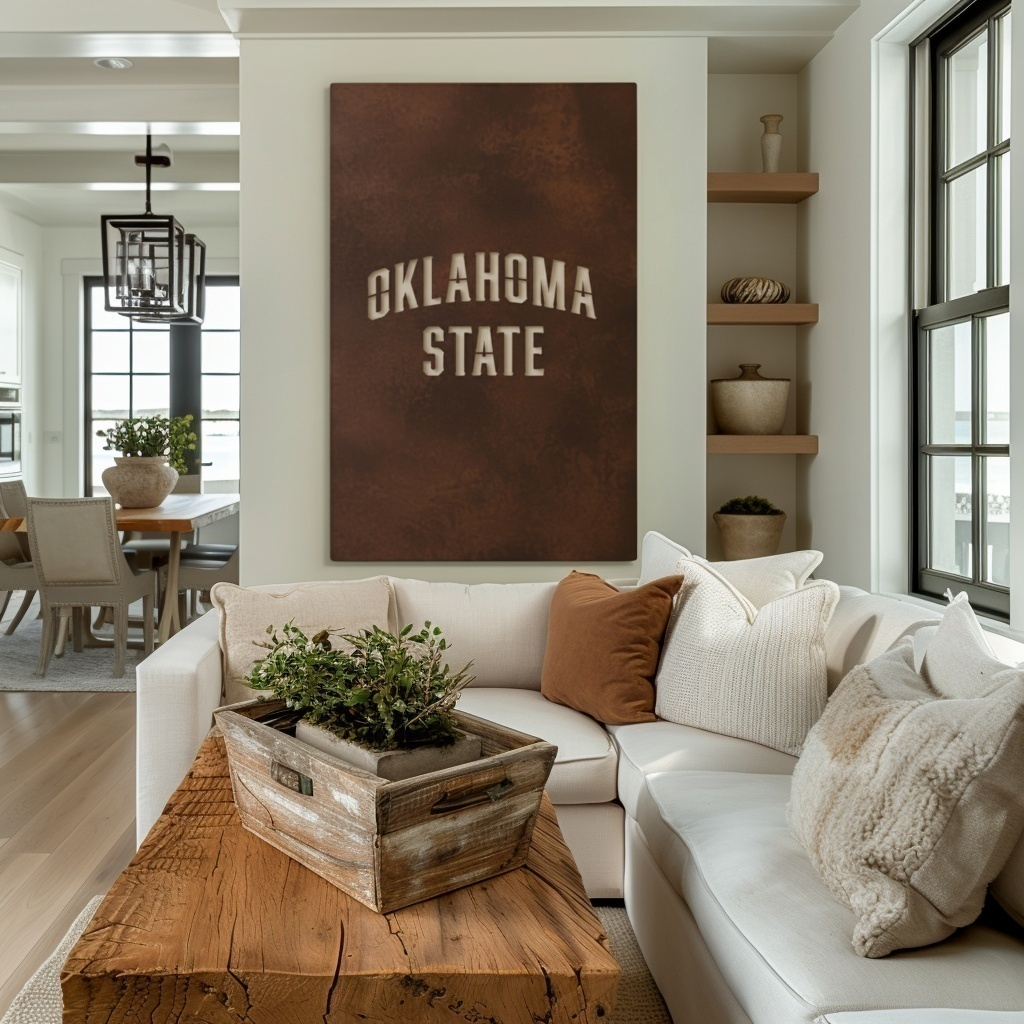 The Oklahoma State - Wall Art - Portrait Umber