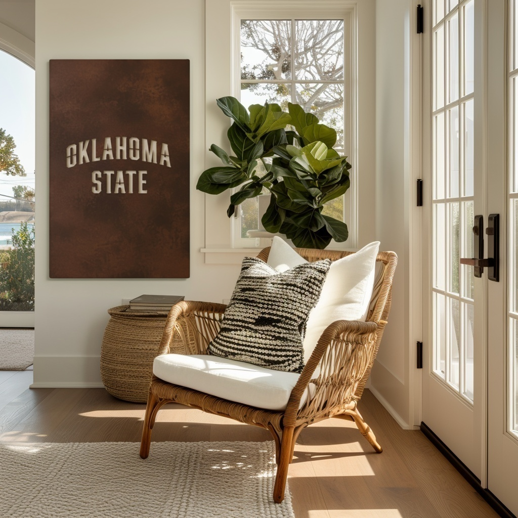 The Oklahoma State - Wall Art - Portrait Umber