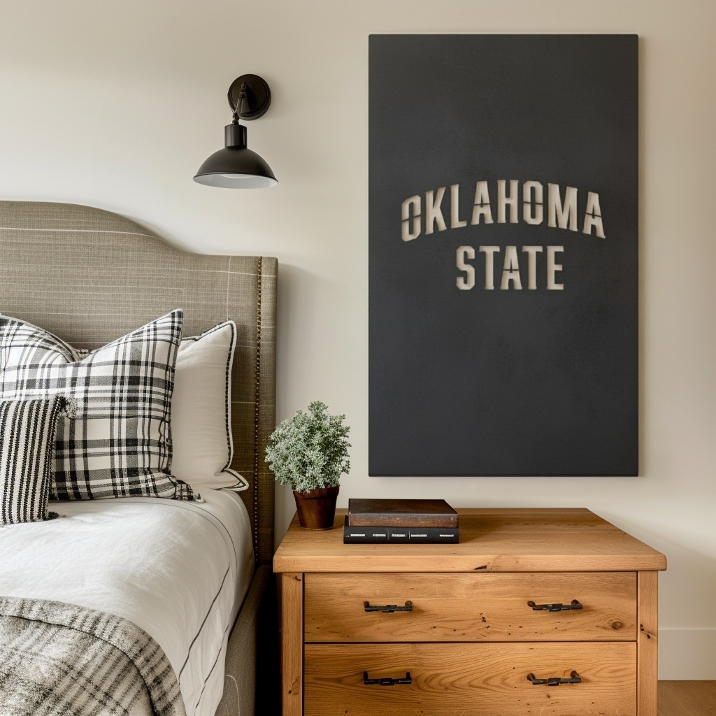 The Oklahoma State - Wall Art - Portrait Slate
