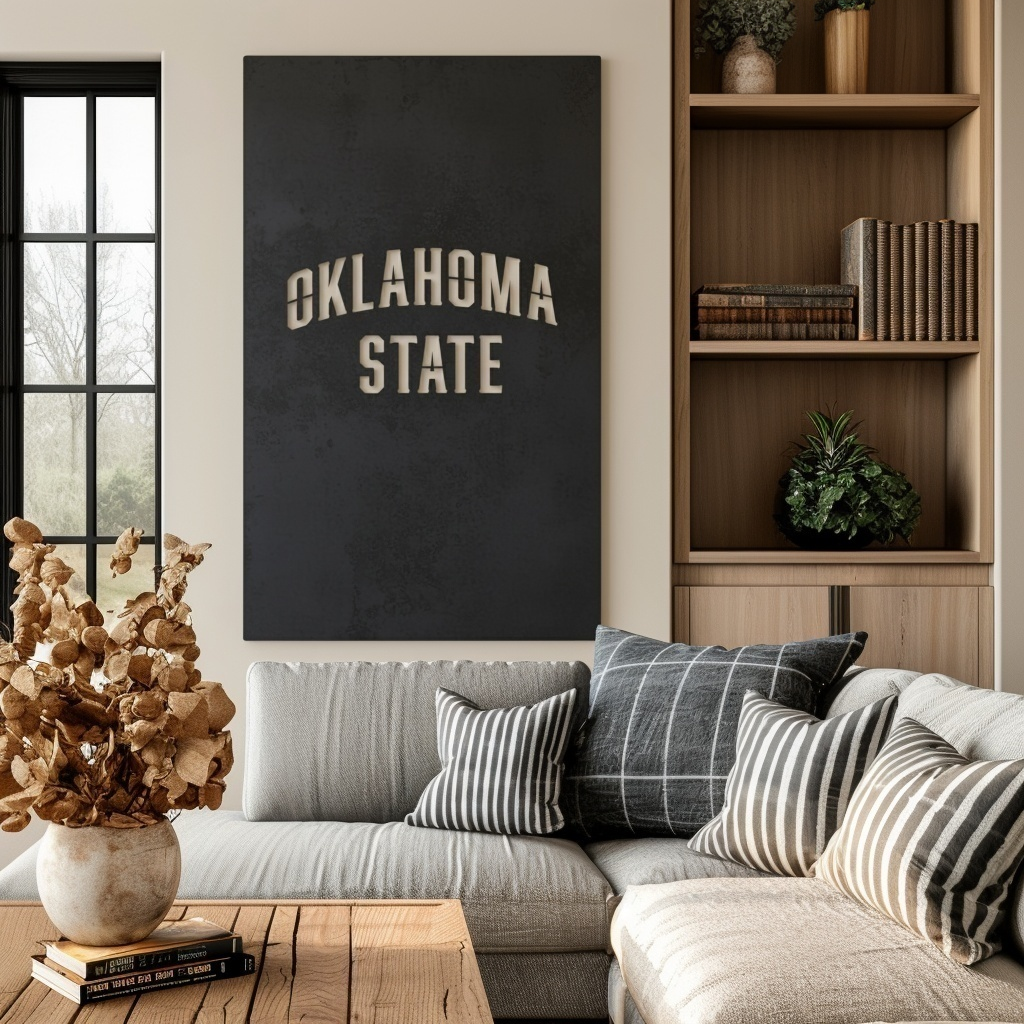 The Oklahoma State - Wall Art - Portrait Forge
