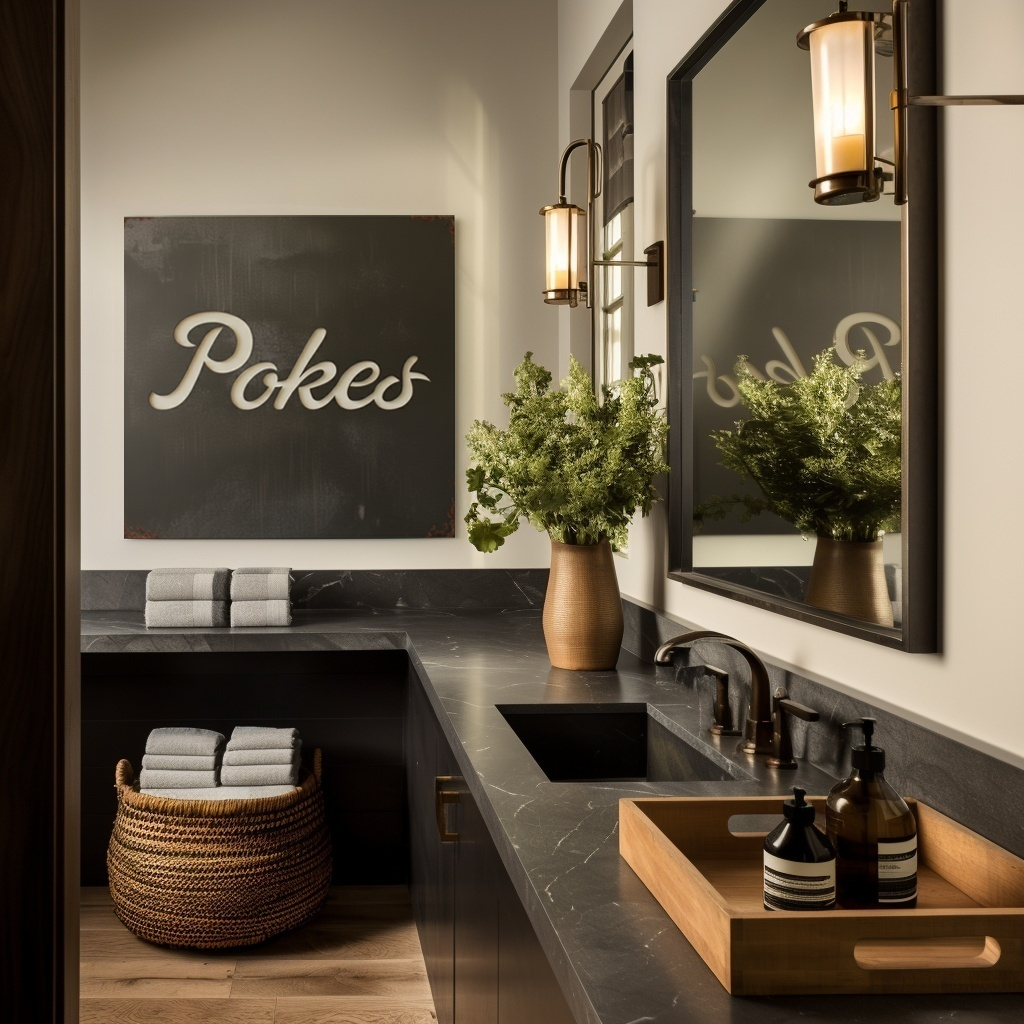 The Pokes - Metal Wall Art - Square Slate