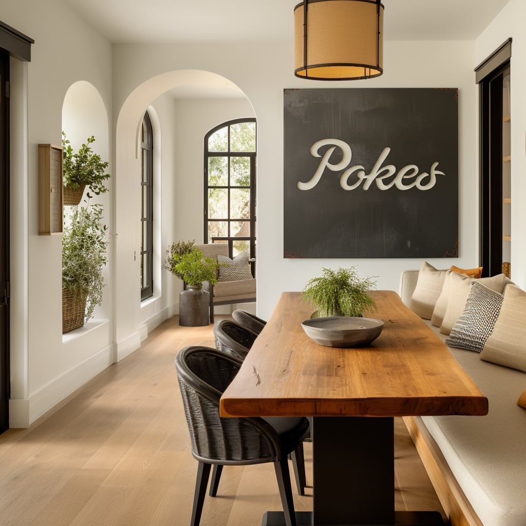 The Pokes - Metal Wall Art - Square Slate