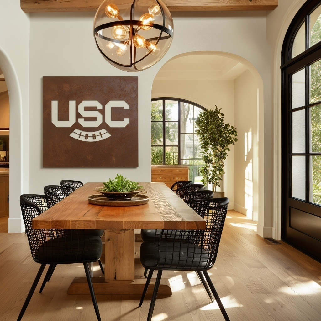 The USC - Metal Wall Art - Square Umber