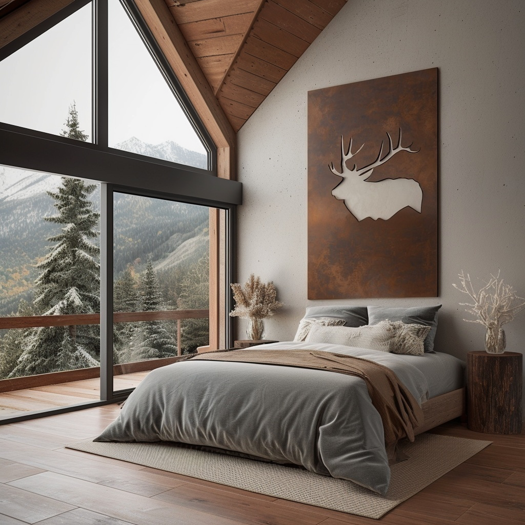The Elk's Trail - Metal Wall Art