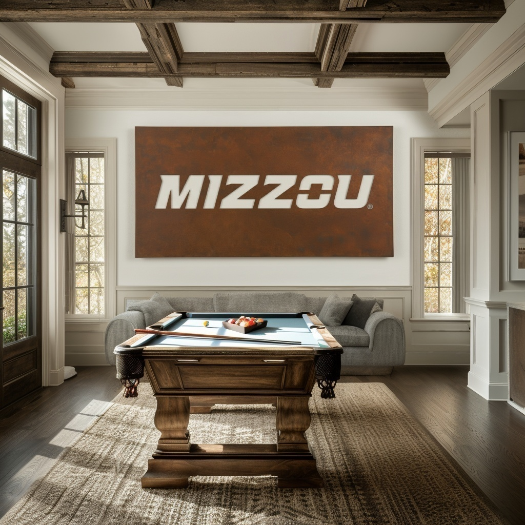 The Mizzou - Metal Wall Art - Landscape Umber