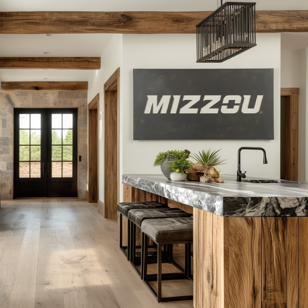 The Mizzou - Metal Wall Art - Landscape Slate