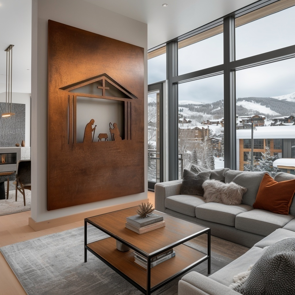 The Nativity - Metal Wall Art