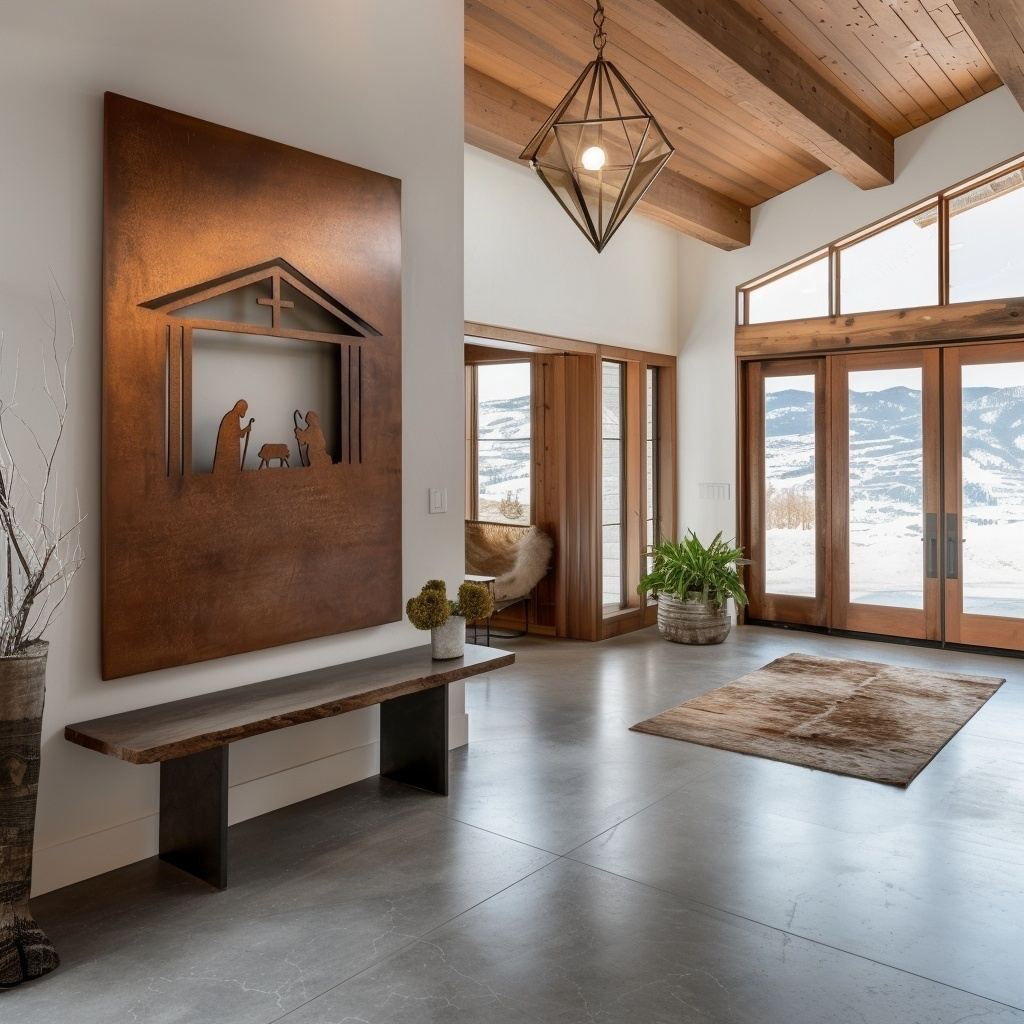 The Nativity - Metal Wall Art