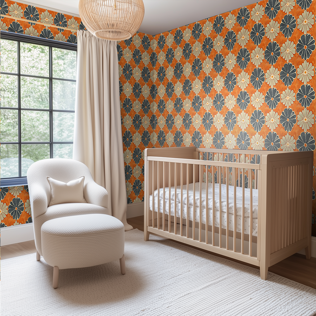 Autumn Zinnia Wallpaper