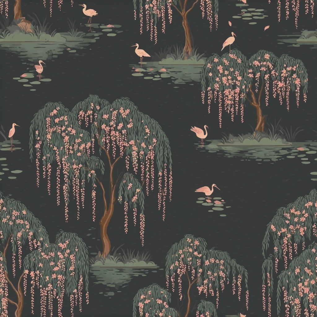 Dusk Willow Wallpaper