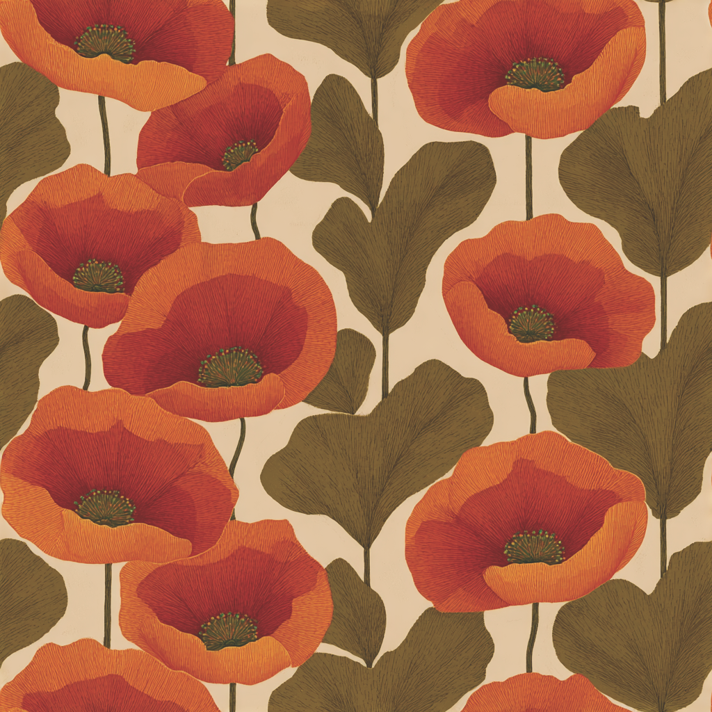 Poppy Days Wallpaper