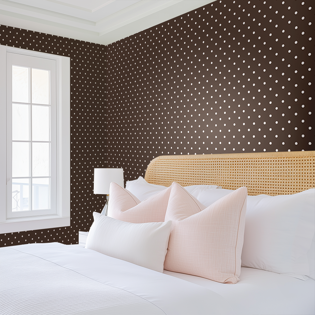 Cocoa Dots Wallpaper