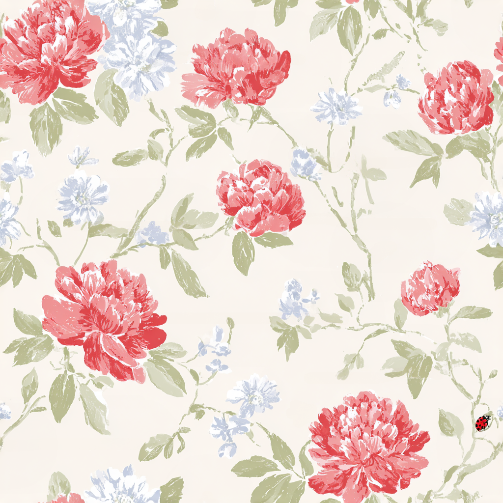 Crimson Garden Wallpaper