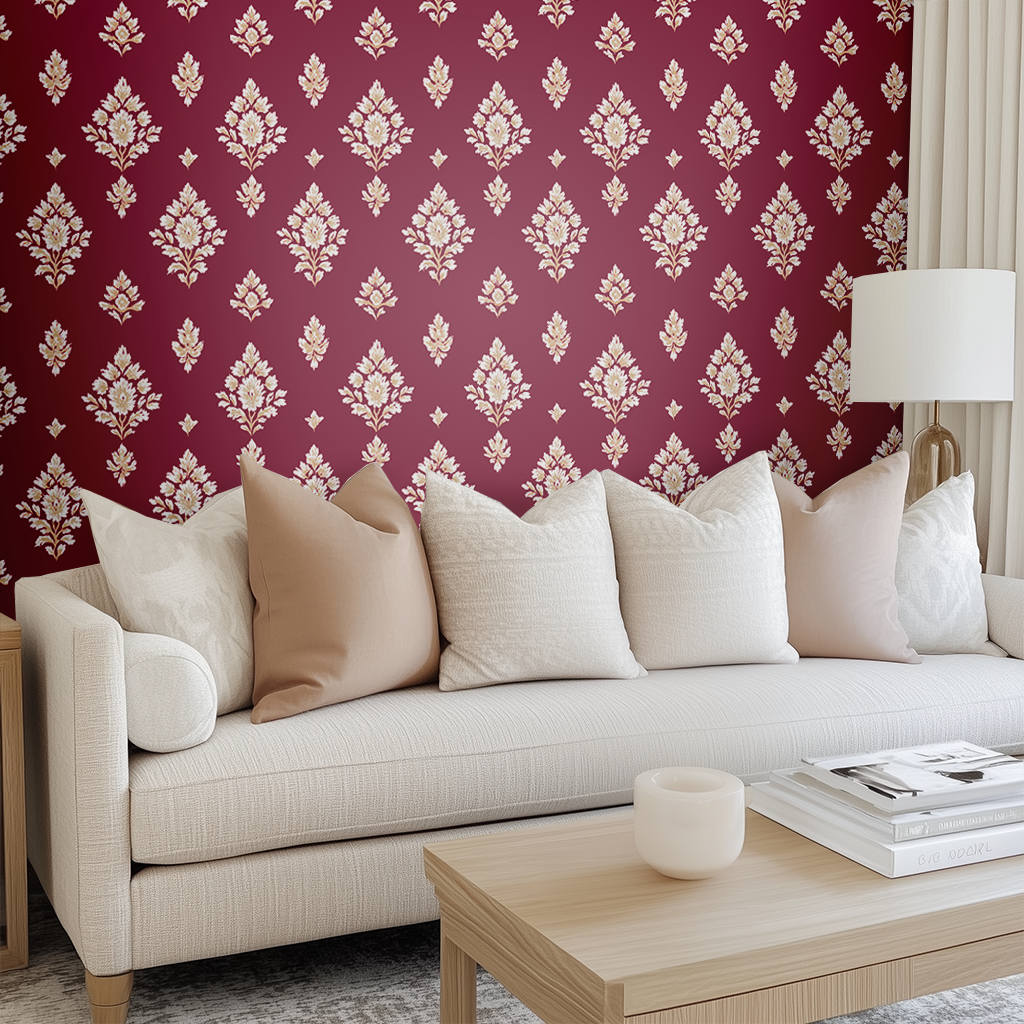 Crimson Crest Wallpaper