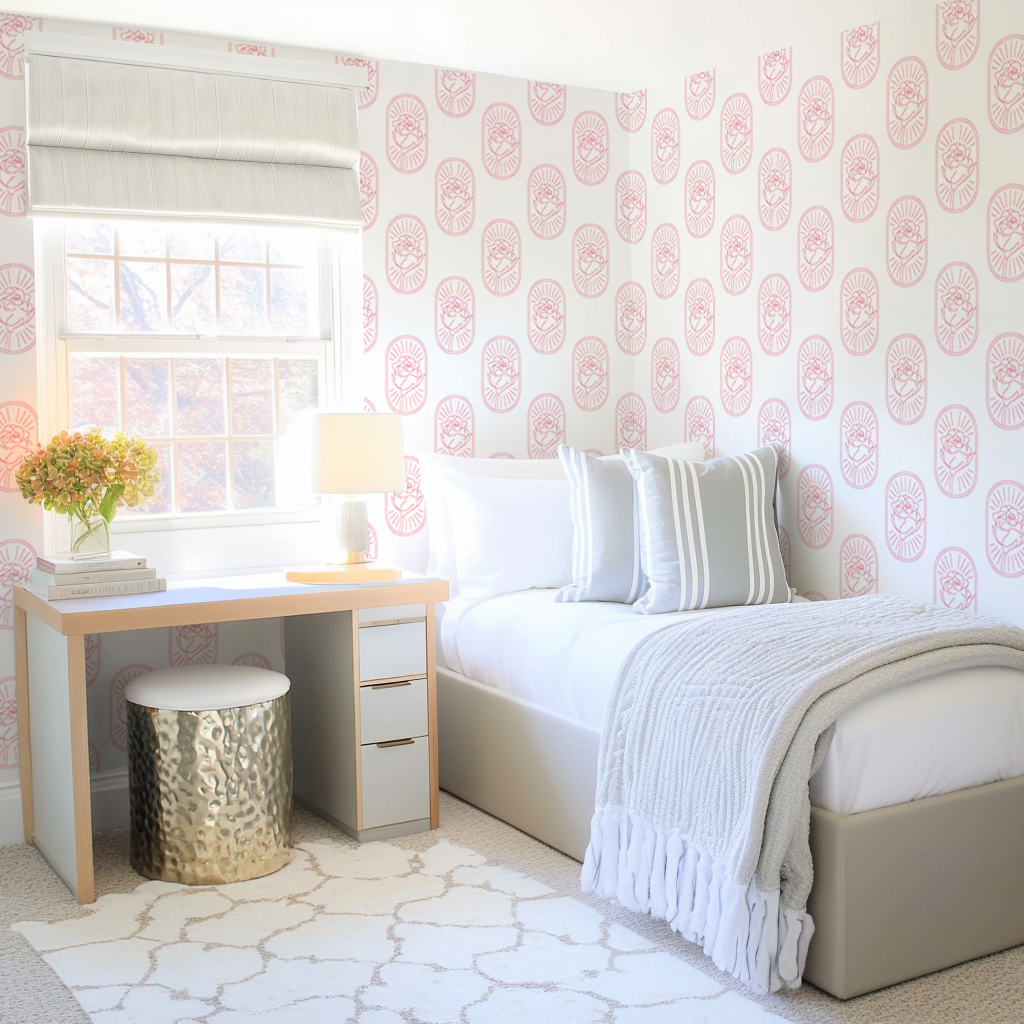 DG Oval Rose Wallpaper