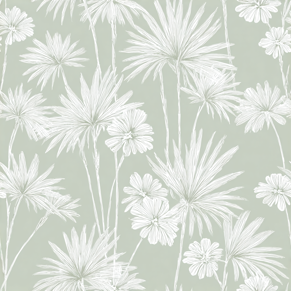 Drawn Palm Wallpaper