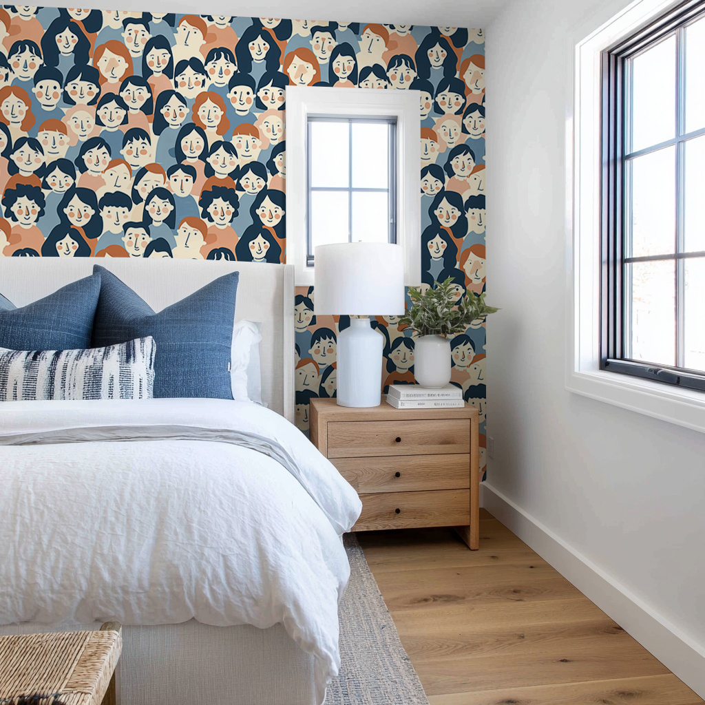 Faces in the Crowd Wallpaper