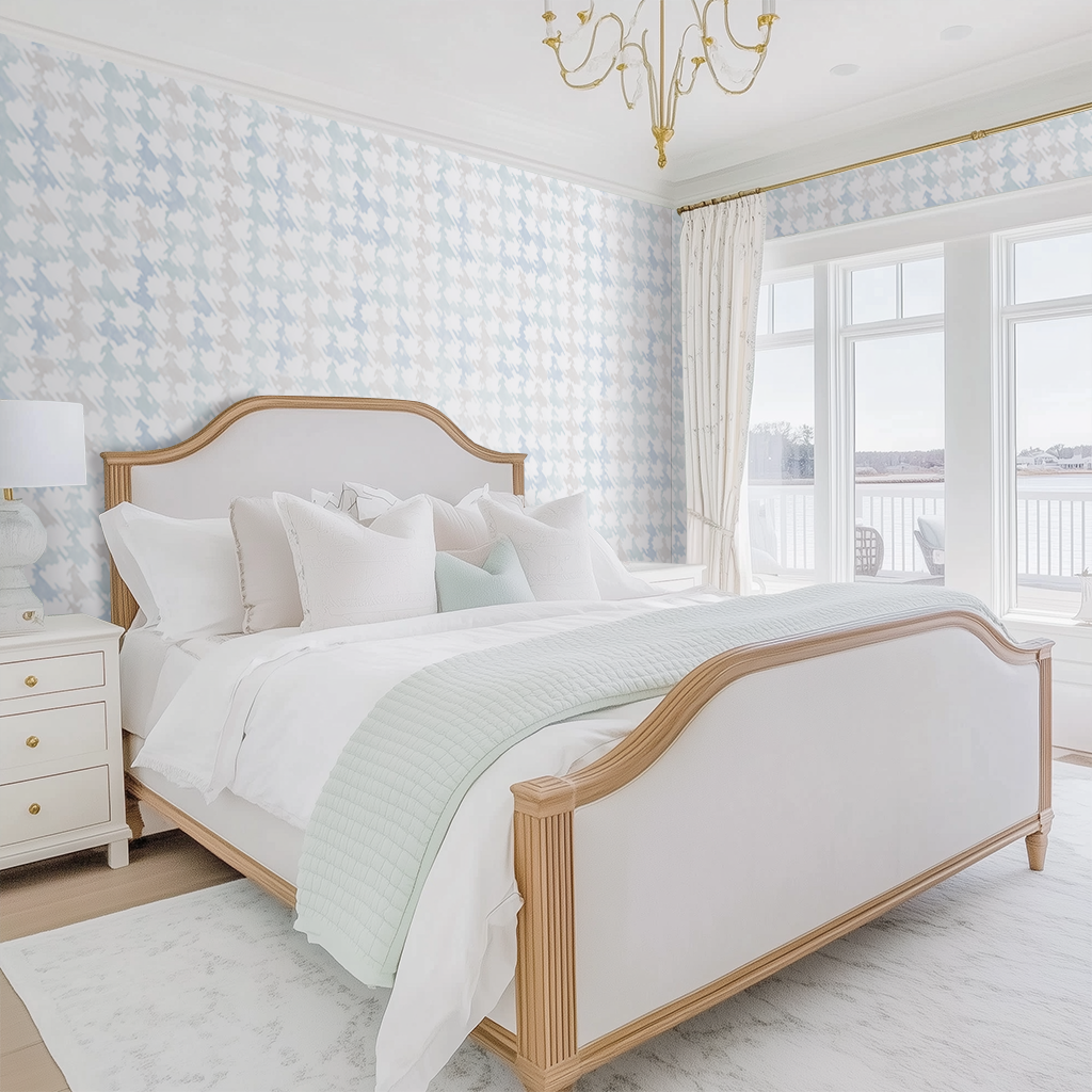 Feather Houndstooth Wallpaper